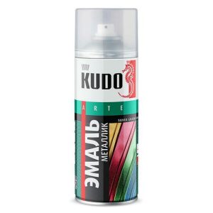 Эмаль аэрозольная KUDO 1026 универсальная 520 мл серебро