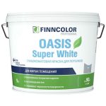 Краска в/д FINNCOLOR Oasis Super White для потолка 9л белая