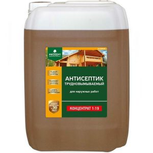Антисептик трудновымываемый Prosept Exterior 002-30 для наружных работ концентрат 1:19 30 л