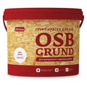 Грунт-краска HOLZER OSB Grund 4кг белая