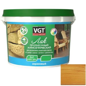Лак пропиточный антисептический VGT ореховое дерево 9 кг