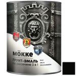 Грунт-эмаль алкидно-уретановая Mokke 00980 3 в 1 черная 0,9 кг