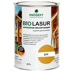 Антисептик лессирующий защитно-декоративный Prosept Bio Lasur 032-09 Белый люкс 0,9 л