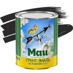 Грунт-эмаль по ржавчине Май 3 в 1 черная 1,9 кг