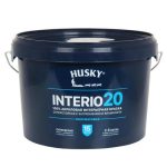 Краска акриловая HUSKY INTERIO 20 для стен и потолков база А 2,5л