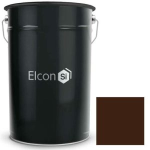 Эмаль термостойкая Elcon Max Therm 700 градусов темный шоколад 25 кг
