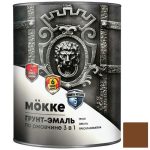 Грунт-эмаль алкидно-уретановая Mokke 00988 3 в 1 коричневая 0,9 кг