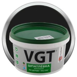 Шпатлевка акриловая по дереву VGT Экстра Венге 1 кг