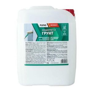 Грунтовка-концентрат 1:3 Pufas Decoself укрепляющая, мороз. (5 л)