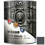 Грунт-эмаль алкидно-уретановая Mokke 13591 3 в 1 RAL 7024 графитовый серый 0,9 кг