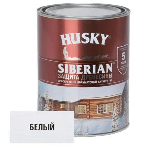 Антисептик HUSKY SIBERIAN полуматовый белая 0,9л