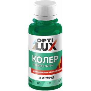 Колер универсальный Optilux 14 изумруд (0,1л)