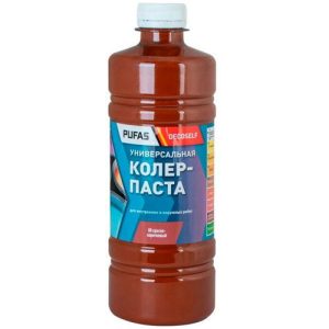 Паста колеровочная универсальная Pufas Decoself 08 красно-коричневая 0,45 л