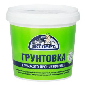 Грунтовка акрил. глубокого проникновения Эксперт 0,9 кг