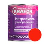 Эмаль KRAFOR НЦ-132 Красный 1,7 кг