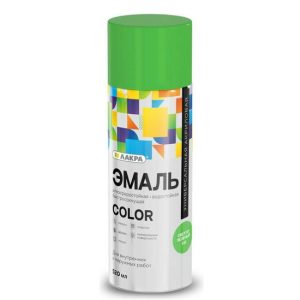 Эмаль аэрозольная Лакра Color универсальная светло-зеленая 101 520 мл