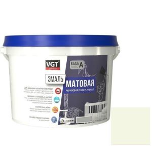 Эмаль универсальная VGT матовая Ral 9001 ванильная 10 кг