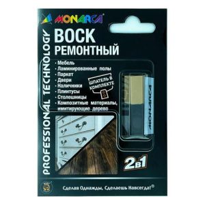 Воск ремонтный MONARCA 2в1 дуб кофейный/венге 7,5г