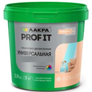 Эмаль универсальная Лакра Prof it ВД База С матовая 0,9 кг
