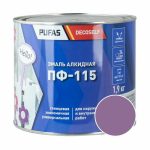 Эмаль Pufas Decoself ПФ-115 сиреневая (1,9 кг)
