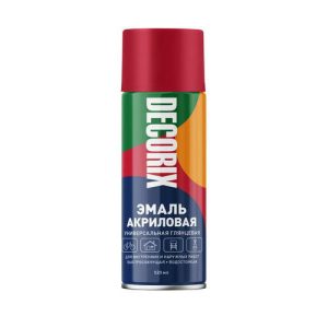 Эмаль аэрозольная красный DECORIX 520 мл