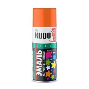 Эмаль Kudo KU-1205 флуоресцентная оранжево-жёлтая (0,52 л)