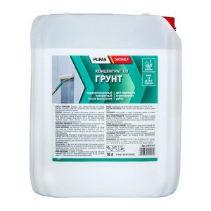 Грунтовка-концентрат 1:3 Pufas Decoself укрепляющая, мороз. (10 л)