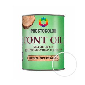 Масло-воск PROSTOCOLOR Font Oil для помывочных и купелей 0,75 л