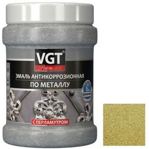 Эмаль антикоррозионная по металлу VGT ВД-АК-1179 Профи перламутровым пигментом зеленое золото 0,23 кг