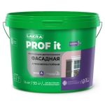 Краска акриловая ЛАКРА Prof It фасадная белая 14кг