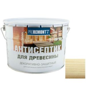 Антисептик для древесины Proremontt бесцветный 9 л
