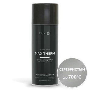 Эмаль термостойкая ELCON для печей 520мл серебристая