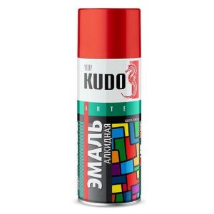 Эмаль аэрозольная KUDO 1002 универсальная 520мл черная