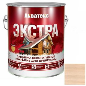 Покрытие алкидное защитно-декоративное для древесины Акватекс Экстра полуглянцевое бесцветное 2,7 л