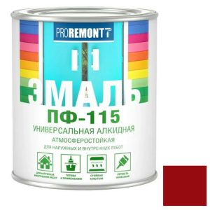 Эмаль Proremontt ПФ-115 красно-коричневая 0,9 кг