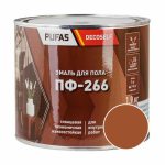 Эмаль для пола Pufas Decoself ПФ-266 жёлто-коричневая (1,9 кг)