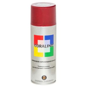 Краска аэрозольная CORALINO RAL 3005 красное вино 520мл