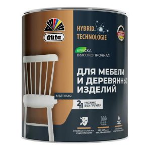 Эмаль для мебели и деревянных изделий Dufa База 3 акриловая матовая 0,65 л