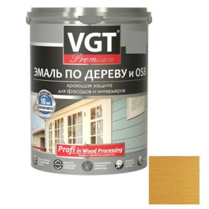 Эмаль по дереву VGT Профи охра 1 кг
