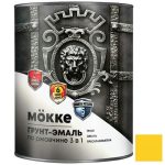 Грунт-эмаль алкидно-уретановая Mokke 01799 3 в 1 желтая 0,9 кг