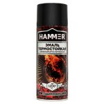 Эмаль аэрозольная термостойкая HAMMER 520мл черная