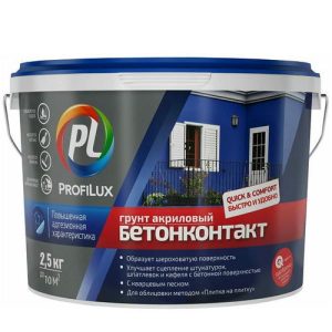 Грунт грубодисперсный Profilux Бетонконтакт 2,5 кг