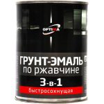 Быстросохнущая грунт-эмаль по ржавчине 3 в 1 Optima, желтая, 0,8 кг