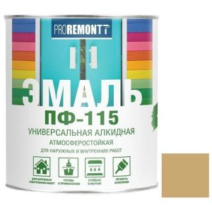 Эмаль Proremontt ПФ-115 бежевая 1,9 кг