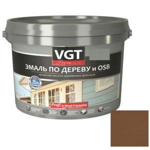 Эмаль по дереву VGT Профи шоколадная 10 кг