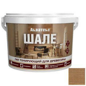 Лак акриловый для древесины Акватекс Шале дуб 2,5 кг