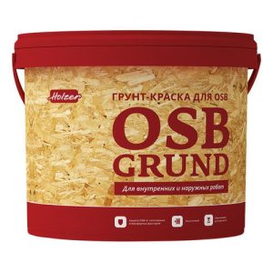 Грунт-краска HOLZER OSB Grund для OSB база С 4кг бесцветный