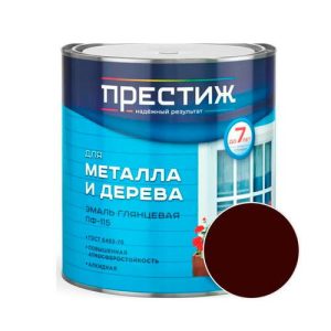 Эмаль ПРЕСТИЖ ПФ-115 Коричневый 1,9 кг