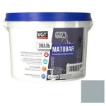 Эмаль универсальная VGT матовая серая RAL 7001 2,5 кг