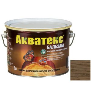 Бальзам масло для древесины Акватекс Дуб 2 л